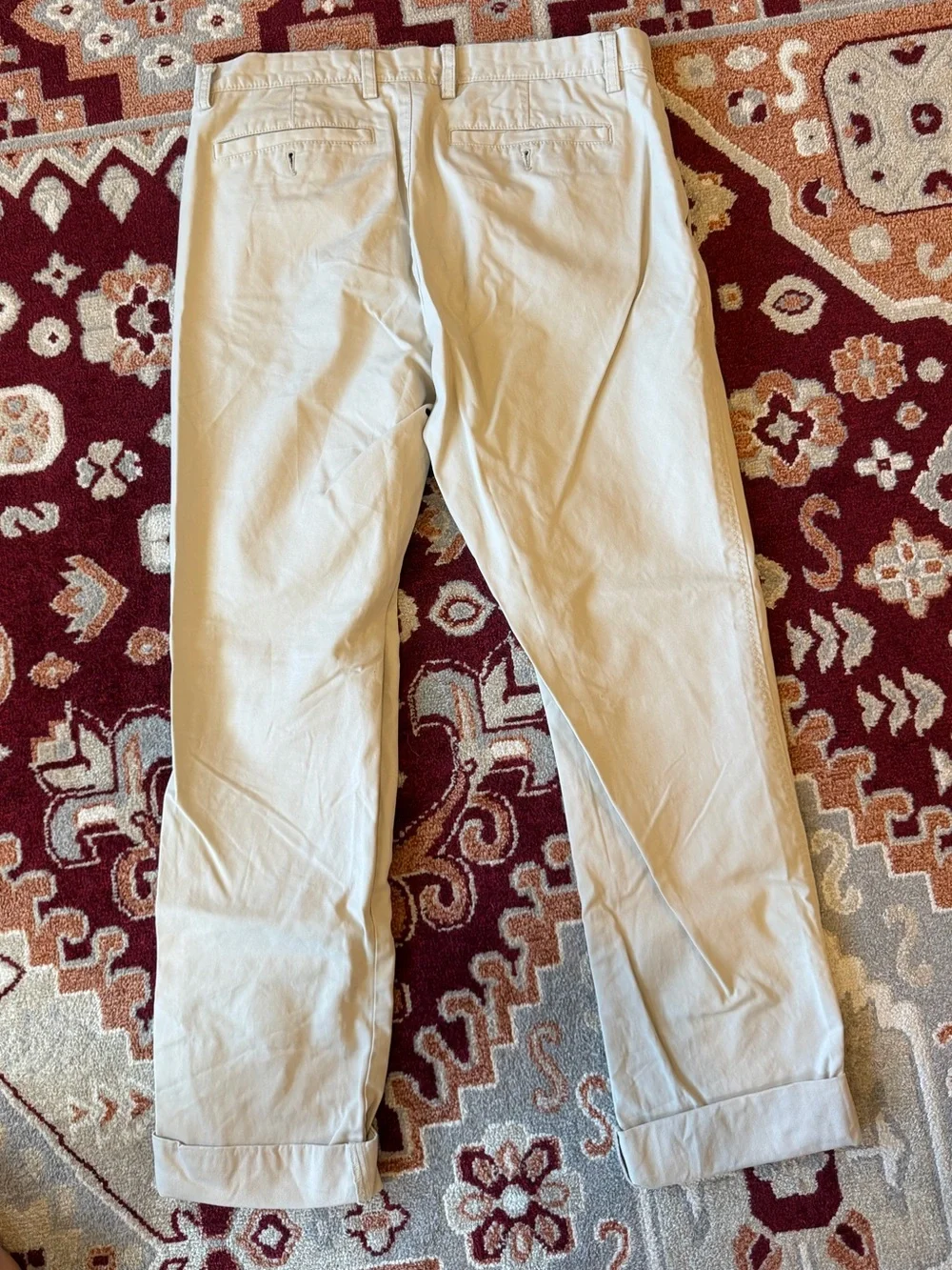 Men's Casual Chino Pants in Light Khaki 32x32